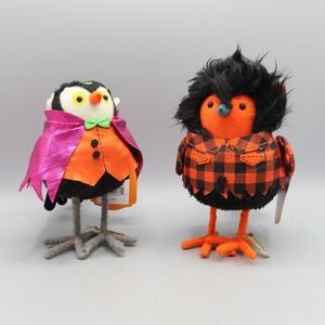 Hyde and EEK! Featherly Friends CHARMER  Moony Vampire Halloween Bird Lot